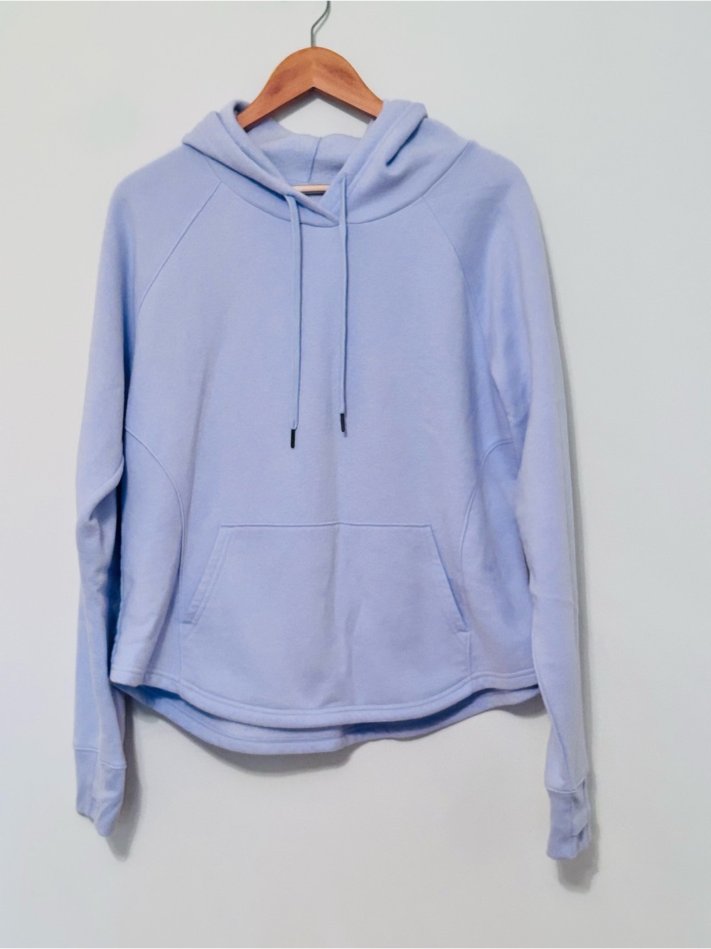 Tek Gear Periwinkle Blue Ultrasoft Fleece Hoodie Sweatshirt w/ Pocket, Size Larg